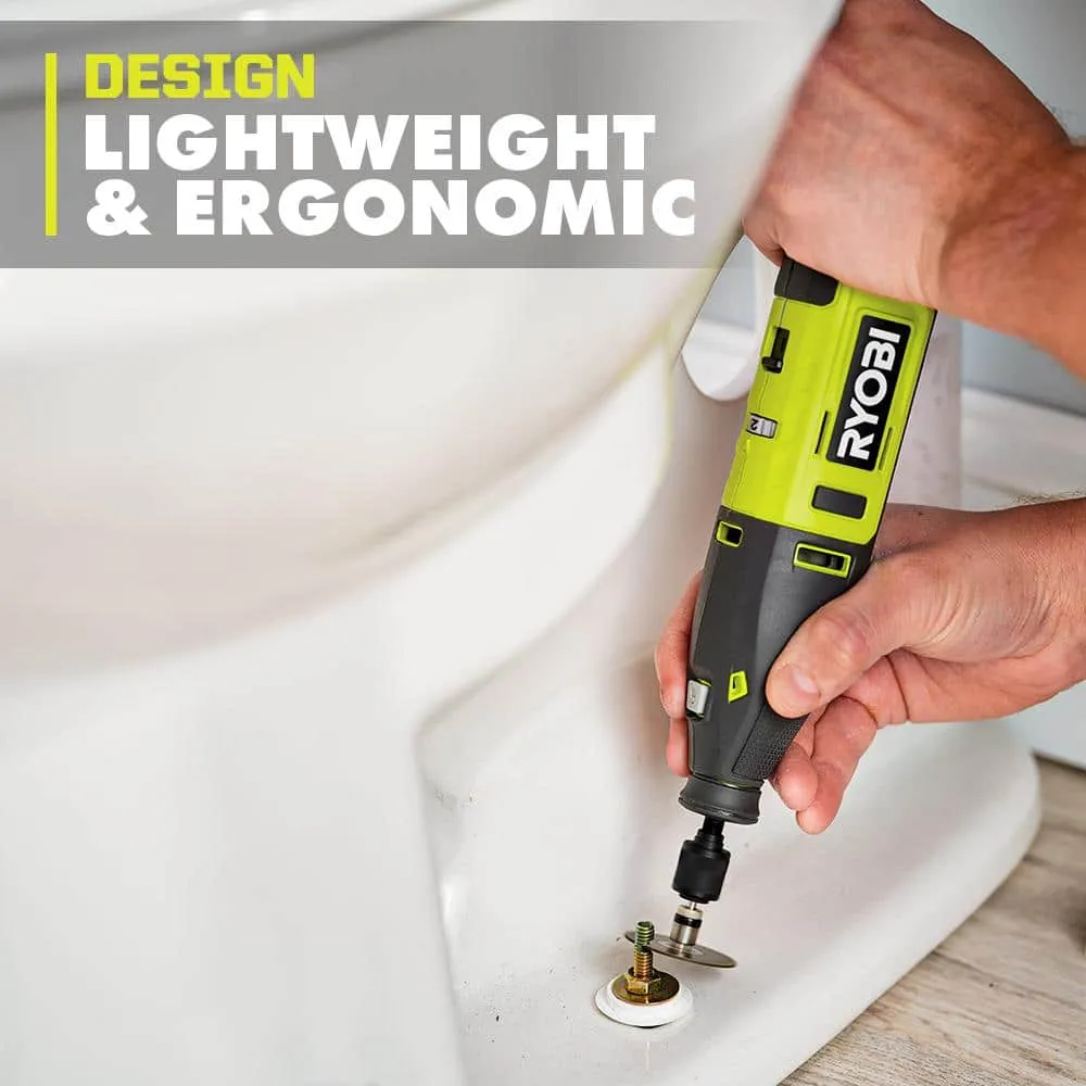 RYOBI 12V Cordless Rotary Tool Kit with Rotary Tool 29-Piece Sanding and Polishing Kit (For Wood, Metal and Plastic), photo 4 of 13