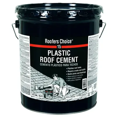 15 Plastic Roof Cement 4.75 gal.