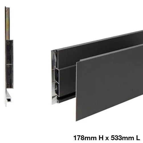 Salice Lineabox 2-Sided Drawer Box System, 75mm/101mm/178mm/237mm Profiles, 229-533mm Lengths, Aluminum, White or Gray, photo 11 of 12