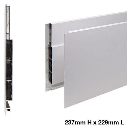 Salice Lineabox 2-Sided Drawer Box System, 75mm/101mm/178mm/237mm Profiles, 229-533mm Lengths, Aluminum, White or Gray, photo 10 of 12