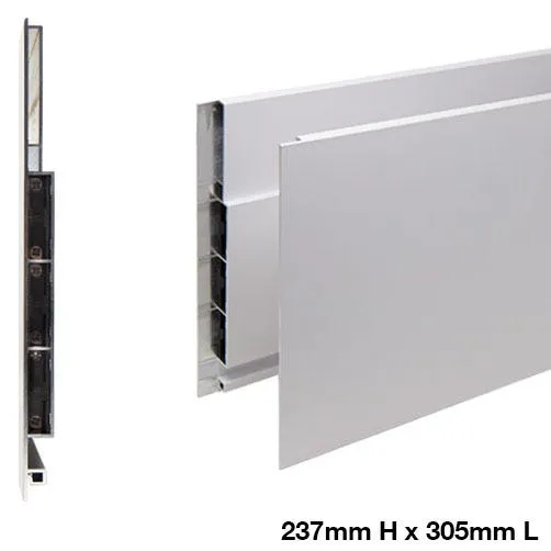 Salice Lineabox 2-Sided Drawer Box System, 75mm/101mm/178mm/237mm Profiles, 229-533mm Lengths, Aluminum, White or Gray, photo 9 of 12