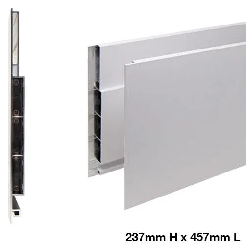 Salice Lineabox 2-Sided Drawer Box System, 75mm/101mm/178mm/237mm Profiles, 229-533mm Lengths, Aluminum, White or Gray, photo 7 of 12