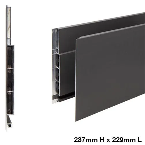 Salice Lineabox 2-Sided Drawer Box System, 75mm/101mm/178mm/237mm Profiles, 229-533mm Lengths, Aluminum, White or Gray, photo 5 of 12