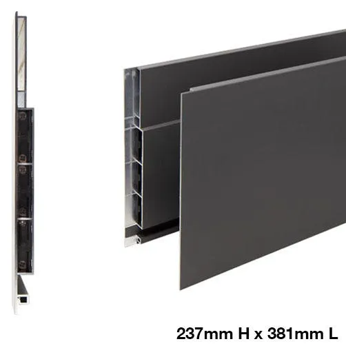 Salice Lineabox 2-Sided Drawer Box System, 75mm/101mm/178mm/237mm Profiles, 229-533mm Lengths, Aluminum, White or Gray, photo 3 of 12