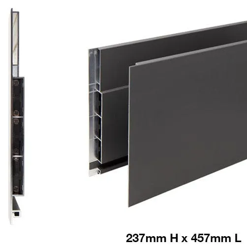 Salice Lineabox 2-Sided Drawer Box System, 75mm/101mm/178mm/237mm Profiles, 229-533mm Lengths, Aluminum, White or Gray, photo 2 of 12