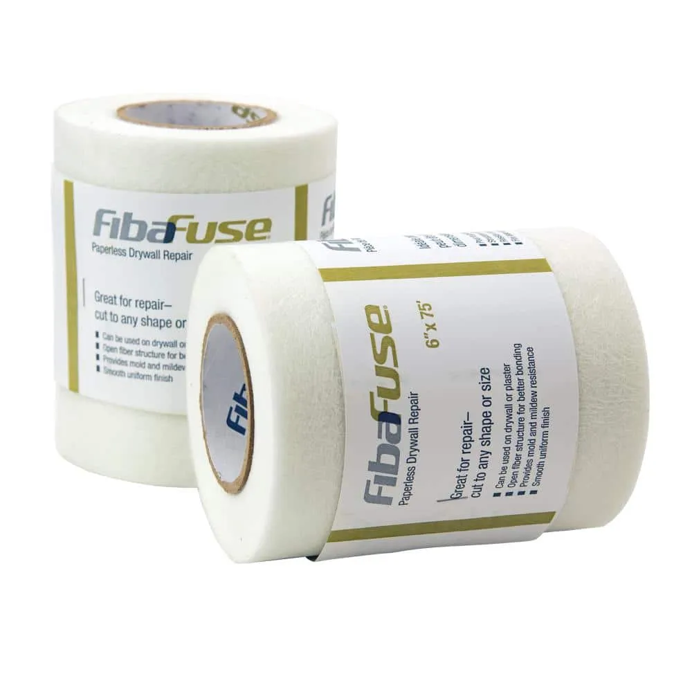 Saint-Gobain ADFORS FibaFuse 6 in. x 75 ft. Paperless Drywall and Plaster Repair Fabric, photo 3 of 7