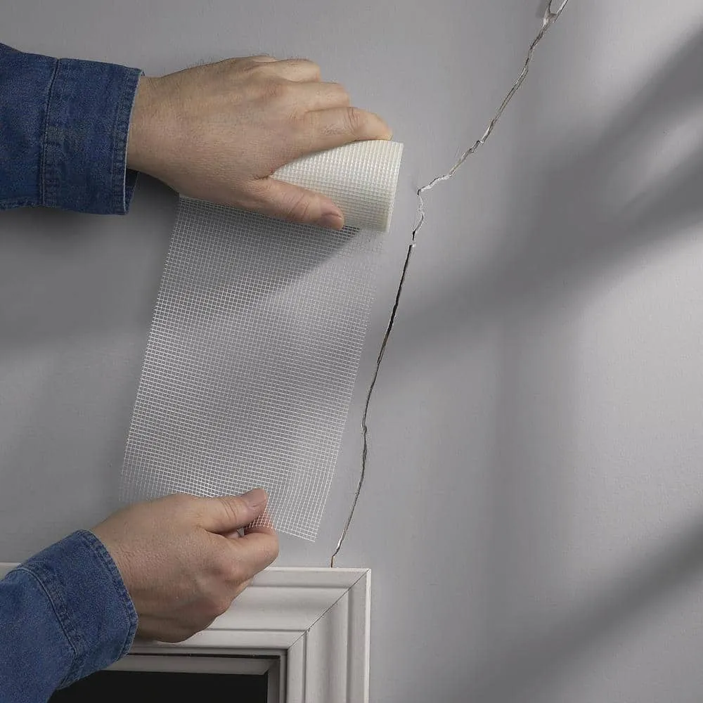 Saint-Gobain ADFORS FibaTape Perfect Finish 6 in. x 75 ft. Self-Adhesive Wall Repair Fabric, photo 2 of 5