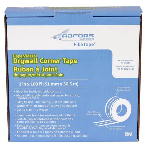 FibaTape 100 ft. Metal Drywall Corner Tape