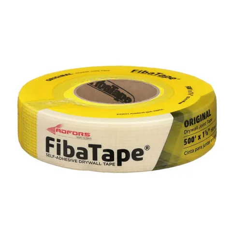 FibaTape Standard Yellow 1-7/8 in × 500 ft Self-Adhesive Mesh Drywall Joint Tape