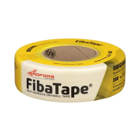 FibaTape Standard Yellow 1-7/8 in × 300 ft Self-Adhesive Mesh Drywall Joint Tape