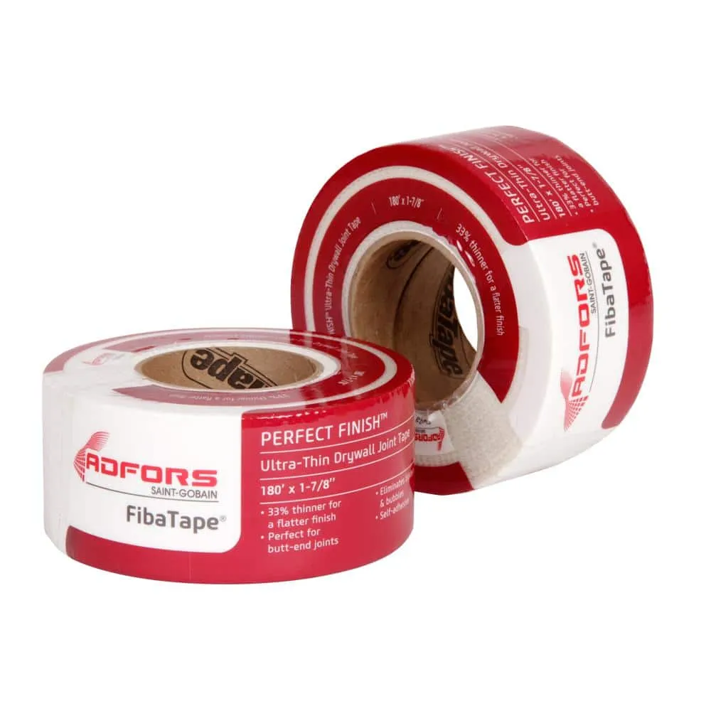 Saint-Gobain ADFORS FibaTape Perfect Finish 1-7/8 in. x 180 ft. Self-Adhesive Mesh Drywall Joint Tape, photo 6 of 11