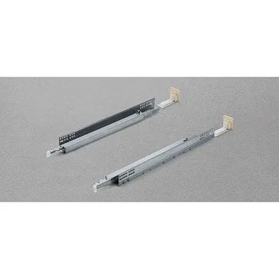 Salice Futura 7557 Push-To-Open Undermount Slide, 12 in. and 21 in., Full Extension, 100 lb, Zinc-Plated Steel, photo 2 of 2