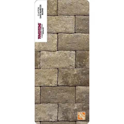 Paper Sample Only of Clayton 3.5 in wide · 7 in long · 1.77 in high San Marcos Blend Concrete Paver