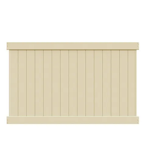 Bryce 5 × 8 ft Sand Vinyl Fence Panel