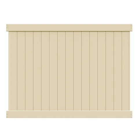 Sand Vinyl Privacy Fence Panel