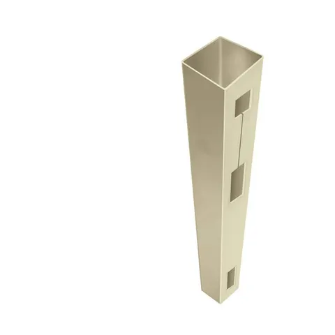 Rainier Vinyl Fence End Post, Sand