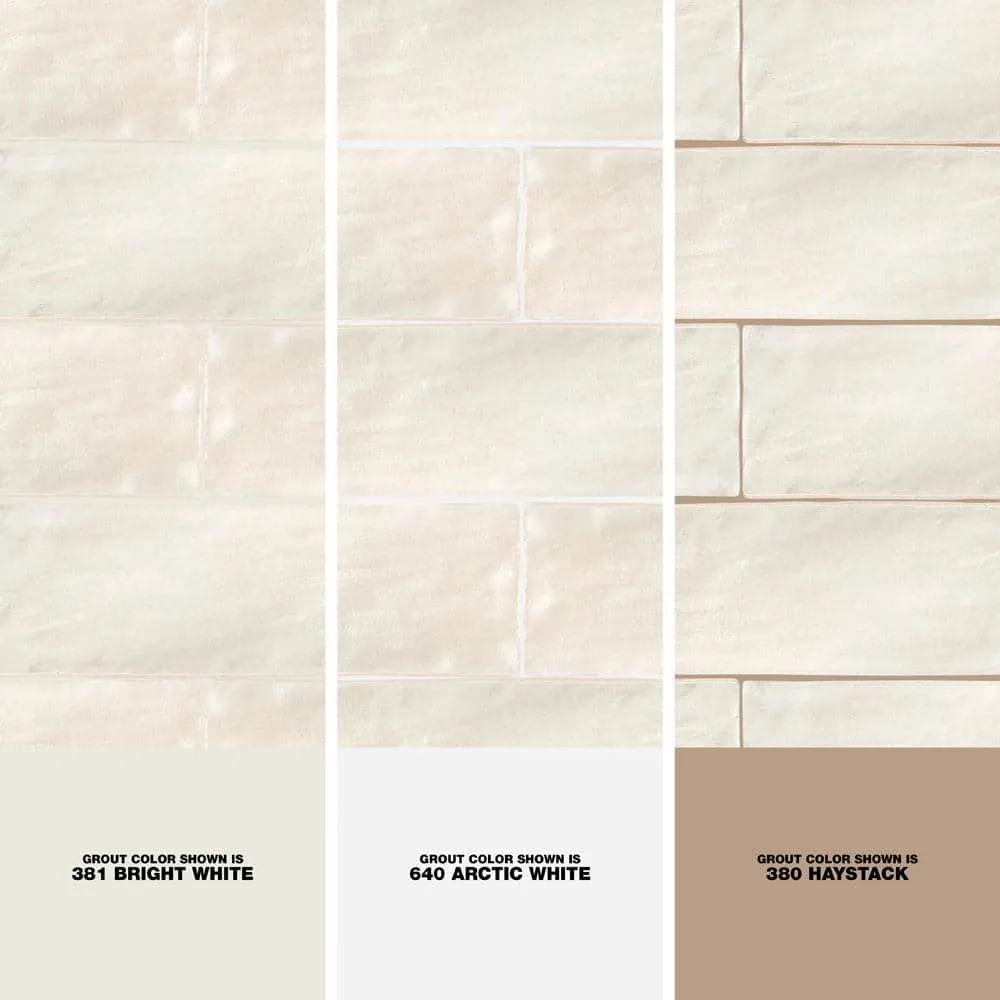 Ivy Hill Tile Amagansett Cream 2 in. x 8 in. 9 mm Satin Ceramic Wall Tile (5.38 sq. ft. / case), photo 3 of 8