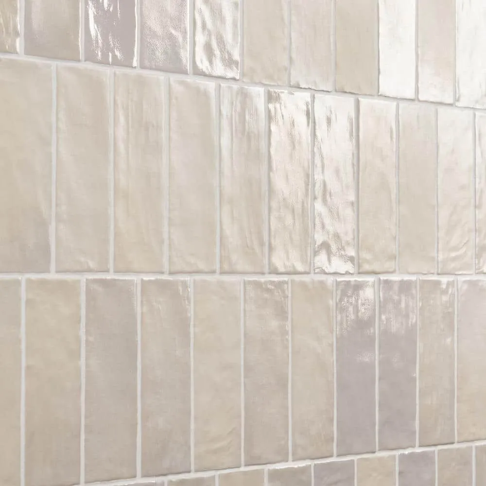 Ivy Hill Tile Amagansett Cream 2 in. x 8 in. 9 mm Satin Ceramic Wall Tile (5.38 sq. ft. / case), photo 5 of 8