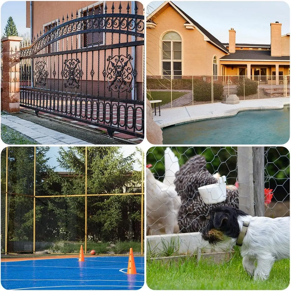 6 ft. x 50 ft. Privacy Screen Fence Heavy-Duty Protective Covering Mesh Fencing for Patio Lawn Garden Balcony Sand, photo 8 of 10