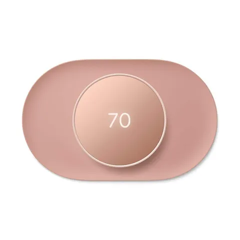 Nest Thermostat - Smart Programmable Wi-Fi Thermostat Sand + Nest Thermostat Trim Kit Shell