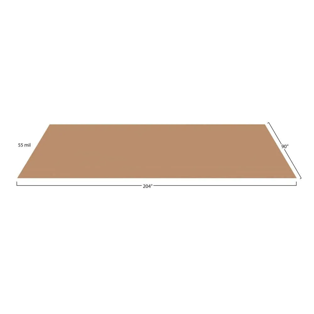 G-Floor Rib 7.5 ft x 17 ft Sandstone Vinyl Garage Flooring Cover and Protector, photo 5 of 8