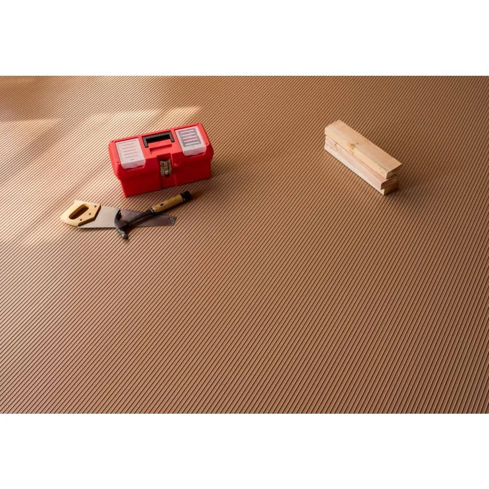 G-Floor Rib 7.5 ft x 17 ft Sandstone Vinyl Garage Flooring Cover and Protector, photo 8 of 8