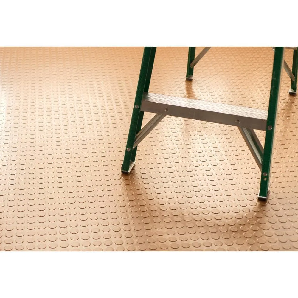 G-Floor Coin 5 ft. x 10 ft. Sandstone Commercial Grade Vinyl Garage Flooring Cover and Protector, photo 4 of 8