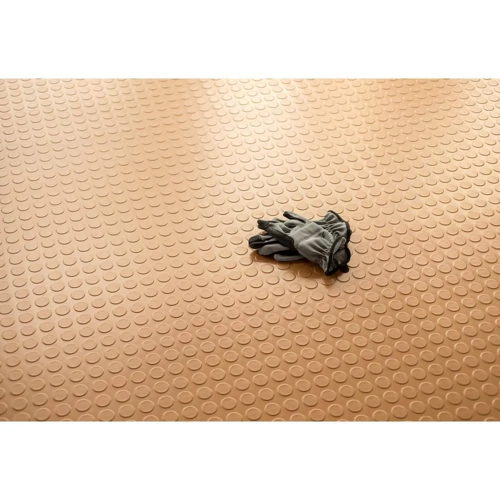 G-Floor Coin 5 ft. x 10 ft. Sandstone Commercial Grade Vinyl Garage Flooring Cover and Protector, photo 5 of 8