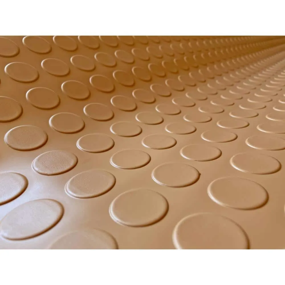 G-Floor Coin 5 ft. x 10 ft. Sandstone Commercial Grade Vinyl Garage Flooring Cover and Protector, photo 3 of 8