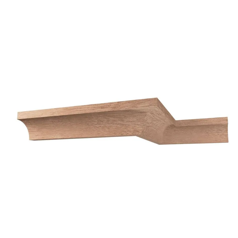 Ekena Millwork WM100 0.69 in. D x 0.69 in. W x 96 in. L Wood (Sapele Mahogany) Crown Moulding, photo 5 of 9