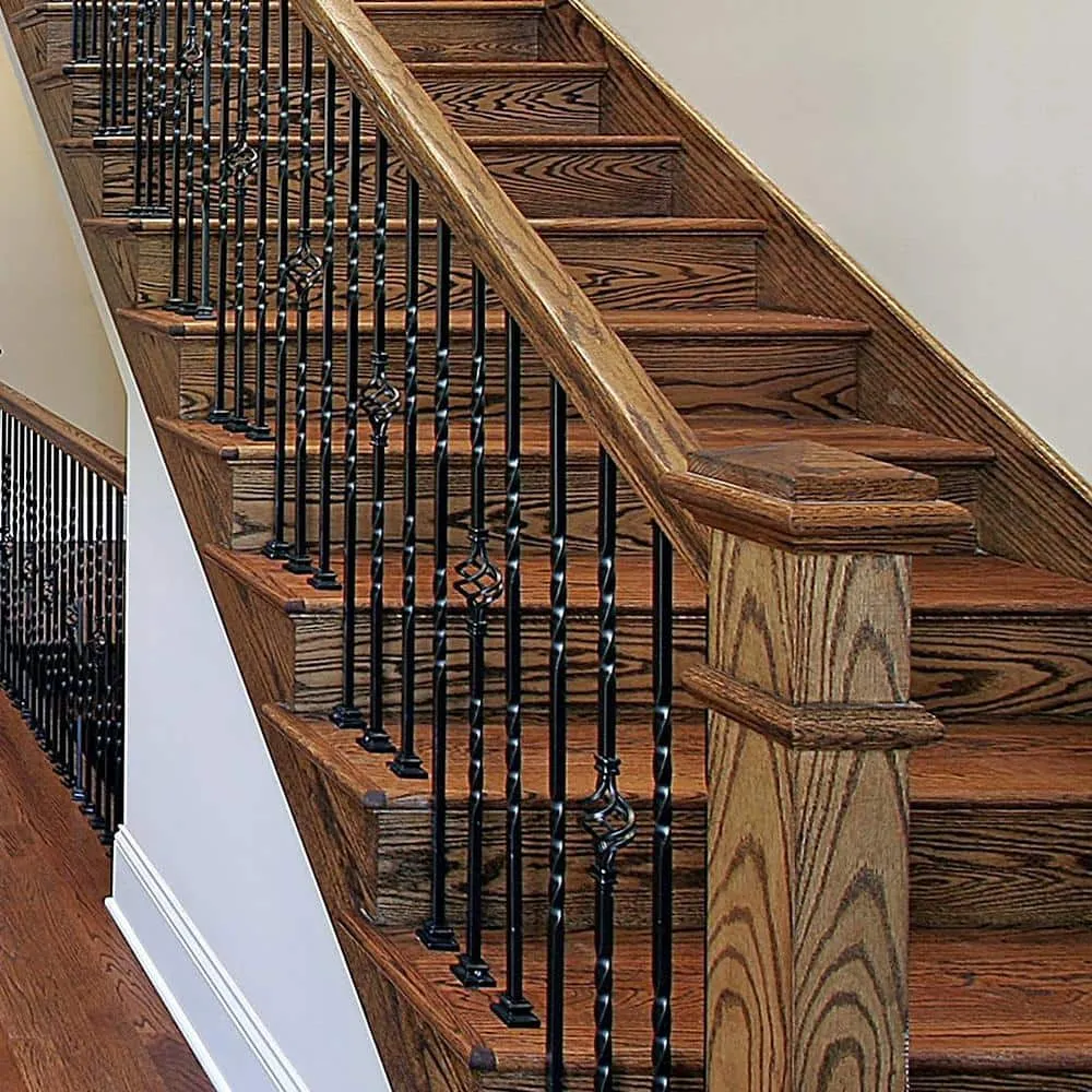 EVERMARK Stair Parts 1/2 in. Satin Black Flat Metal Baluster Shoe for Stair Remodel, photo 2 of 5