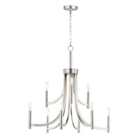 Lyndon 9-Light Satin Nickel Chandelier