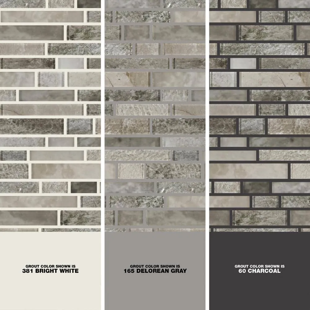 MS International Savoy Interlocking 12 x 12 x 8mm Glass Mosaic Wall Tile, photo 3 of 8