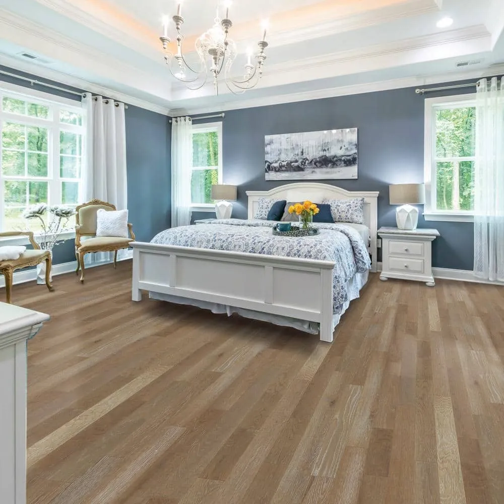 Blue Ridge Hardwood Flooring Sea Oats Oak 3/4 in. T x 4 in. W Wire Brushed Solid Hardwood Flooring (16 sq. ft./Case), photo 5 of 5
