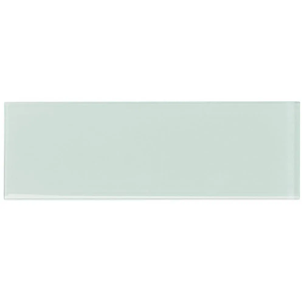 Ivy Hill Tile Contempo Seafoam 4 in. x 12 in. x 8mm Polished Glass Subway Wall Tile (1 sq. ft.) (15 pieces, 5 sq. ft./Box), photo 5 of 7