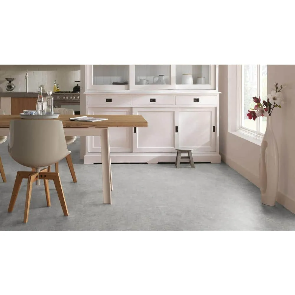 Marmoleum Cinch Loc Seal Serene Grey 9.8 mm T x 11.81 in. W x 11.81 in. L Laminate Flooring (6.78 sq. ft./case), photo 6 of 6