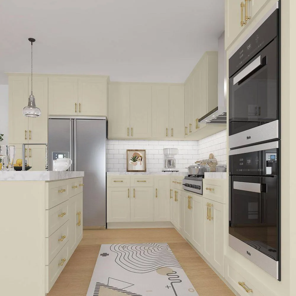 HOMEIBRO 27-in W X 12-in D X 30-in H in Shaker Antique White Plywood Ready to Assemble Wall Kitchen Cabinet, photo 2 of 10