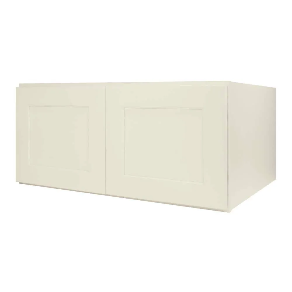 HOMEIBRO Antique White Shaker Style Ready to Assemble Stock Wall Kitchen Cabinet (33 in. W x 15 in. H x 24 in. D), photo 5 of 9