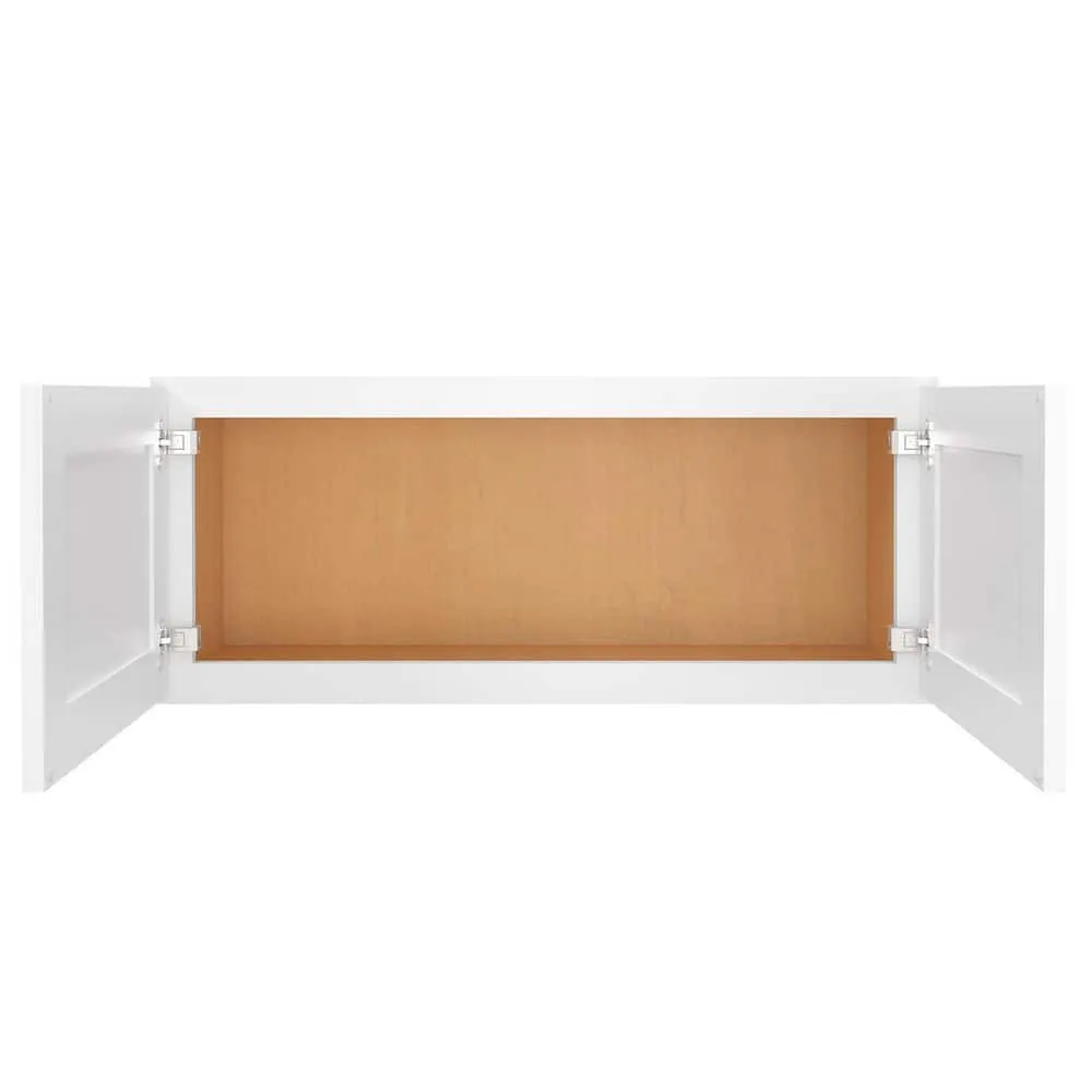 HOMEIBRO 36-in. W x 12-in. D x 15-in. H in Shaker White Plywood Ready to Assemble Wall Cabinet Kitchen Cabinet, photo 2 of 11