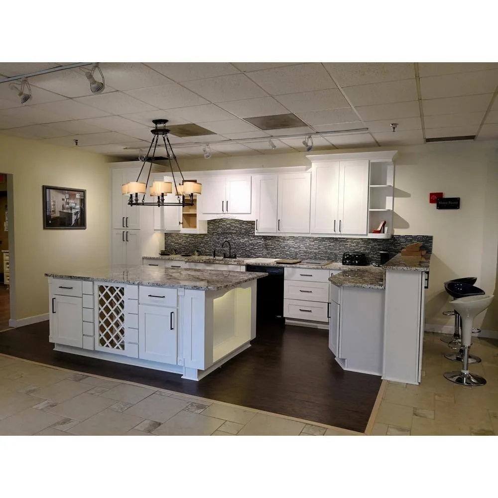 LIFEART CABINETRY Lancaster White Plywood Shaker Stock Assembled Wall Diagonal Corner Kitchen Cabinet 24 in. W x 42 in. H x 12 in. D, photo 7 of 7