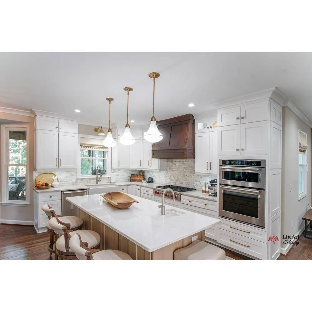 LIFEART CABINETRY Lancaster White Plywood Shaker Stock Assembled Wall Glass Door Kitchen Cabinet 12 in. W 30 in. H x 12 in. D, photo 8 of 8
