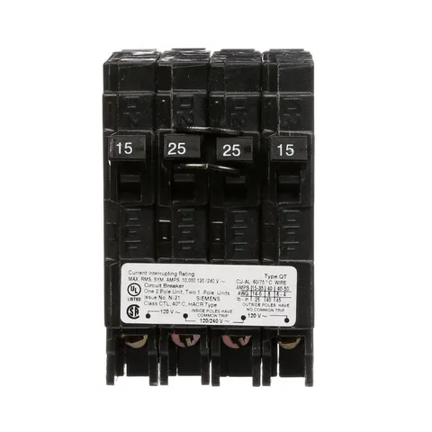 25 Amp Double-Pole Triplex Circuit Breaker