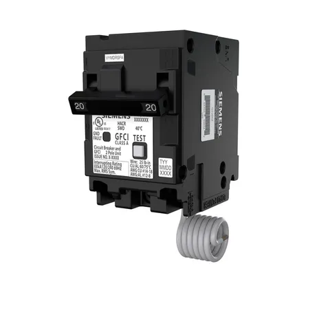 20 Amp 2-Pole GFCI Circuit Breaker