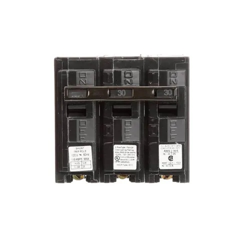 30 Amp Double Pole Circuit Breaker with Shunt Trip