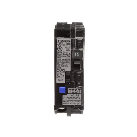 15 Amp Single-Pole Combo AFCI Circuit Breaker