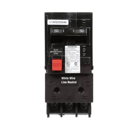 50 Amp Type QE GFCI Circuit Breaker