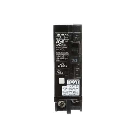 30 Amp Single-Pole GFCI Circuit Breaker