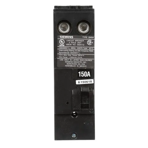 150 Amp Double-Pole Reverse Handle Circuit Breaker