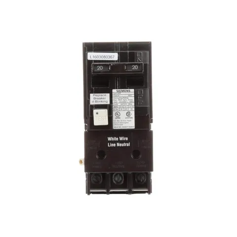20 Amp Double Pole GFCI Circuit Breaker