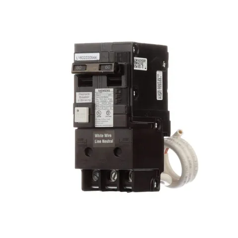 60 Amp Double Pole GFCI Circuit Breaker